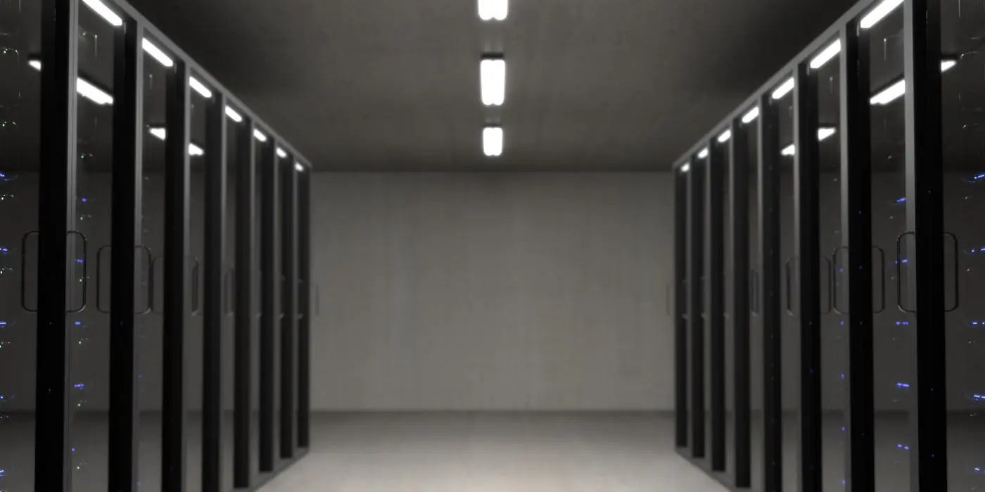 Rows of servers supporting cloud infrastructure